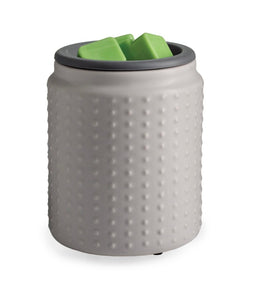 Gray Hobnail Silicone Flip Dish Wax Melt Warmer